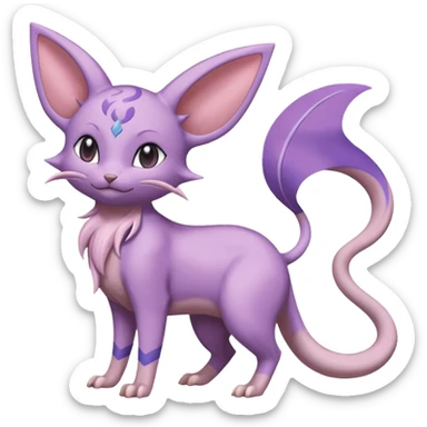 Aurorus-Espeon-Rattata-Pokémon (full body) sticker