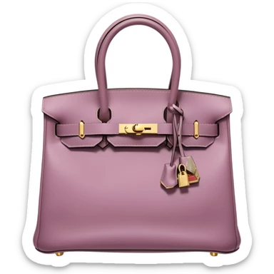 hermes birkin mauve color gold hardware sticker