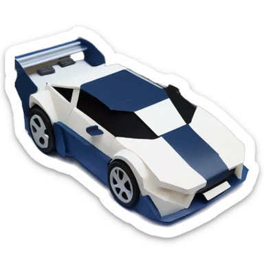 Darktrooper pearl-blue Card stock Papercraft fr-s racecar sticker