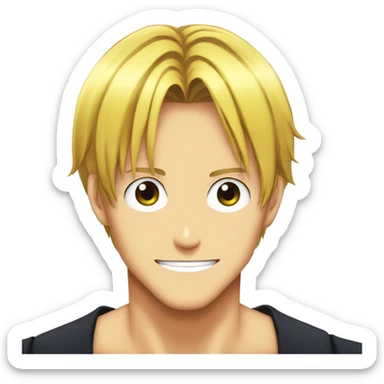 Sanji One Piece Heart Eyes sticker