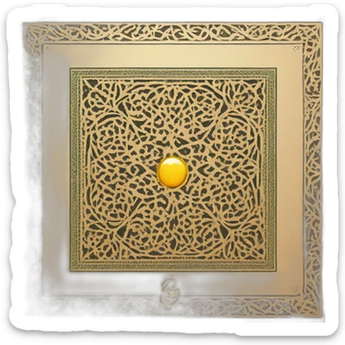 quran cover book sticker