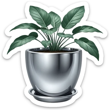 plant in pot style hajime sorayama sticker