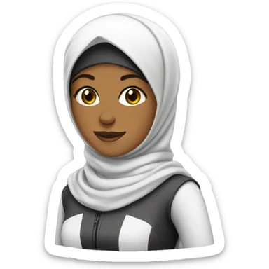 Hijabi-cyclist-instructor sticker