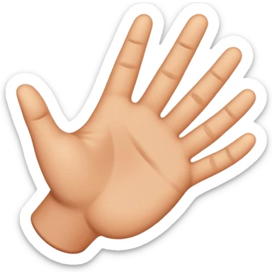 Mirror of this emoji👌. Left hand ok emoji sticker