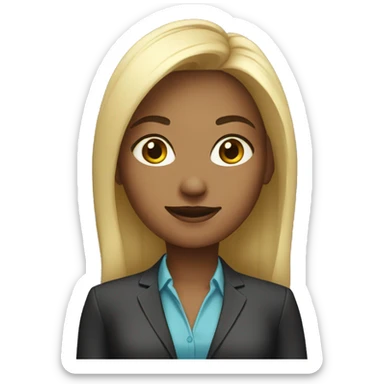 corporate girl sticker