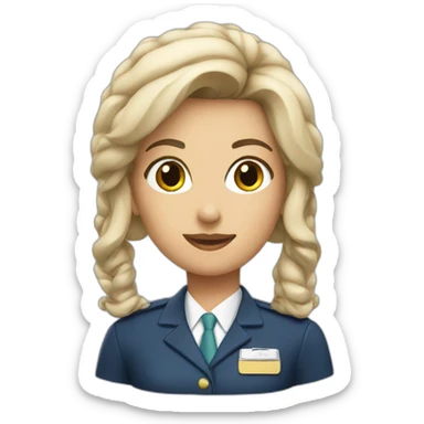 stewardess sticker