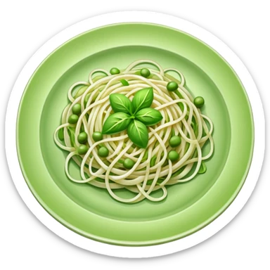 Bean sprouts laid on plate sticker