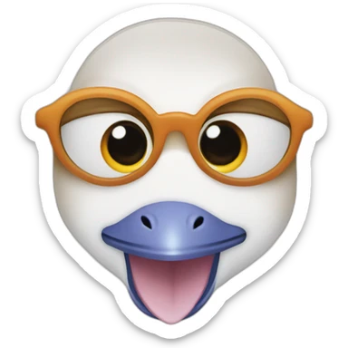 White-car-Mandarin duck eyes sticker