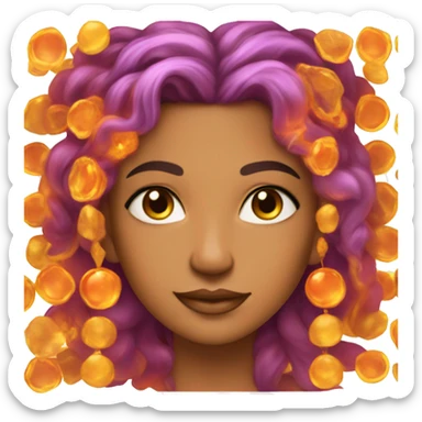 7 chakra goddess tan skin sticker