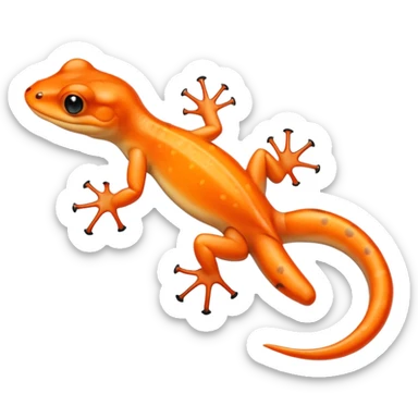 Newt, Amphibians. sticker