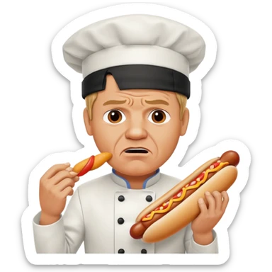 gordon ramsay eat a hotdog, ảngy sticker