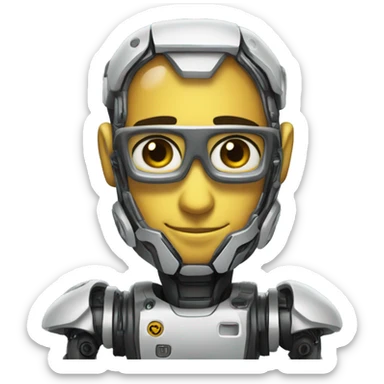 Simple, friendly AI bot as a copiot sticker