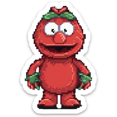 annoyed emo Elmo sticker