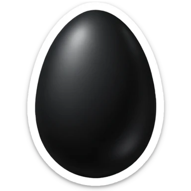 black onyx egg sticker