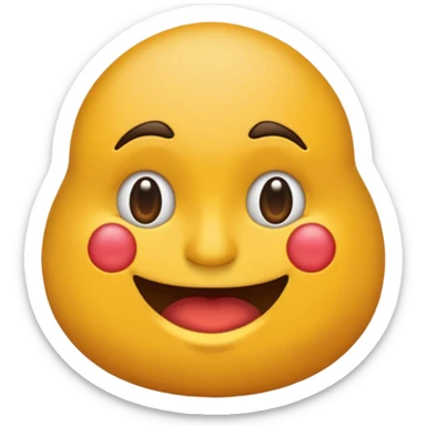 Emoji de un prohibido con la silueta de una persona obesa de fondo sticker