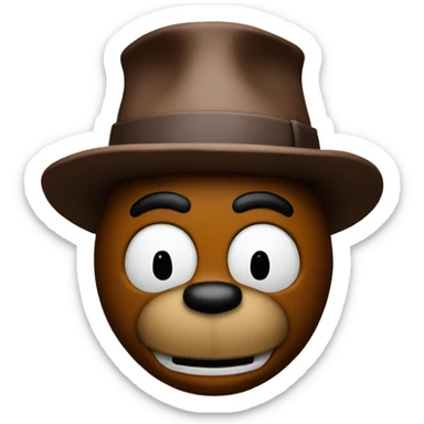 Freddy fazbear with oil sticker