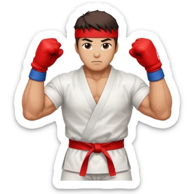 ryu from street fighters sticker