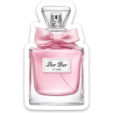 Miss Dior perfume bottle sticker