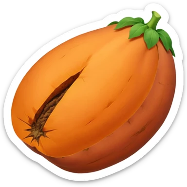 pointy sweet potato no green part sticker