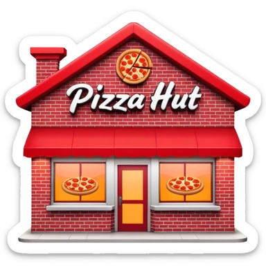 Pizza Hut restaurant  sticker