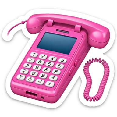 pink flip phone 2000s y2k sticker