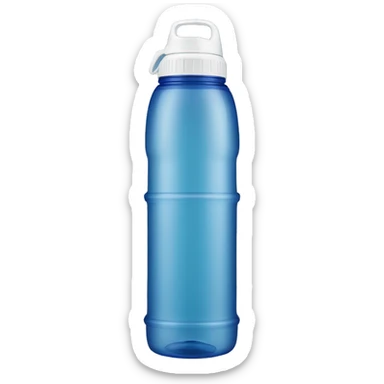 A water bottle is a portable container designed to hold and transport water or other beverages sticker