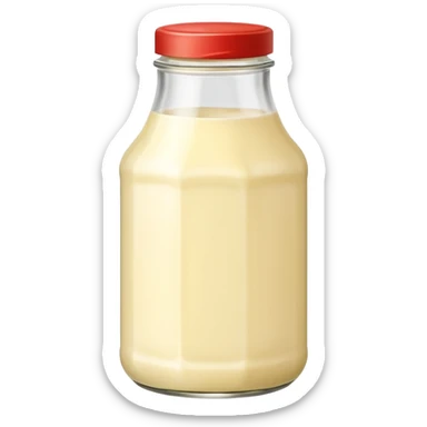 Glass Bottle of Mayonnaise sticker