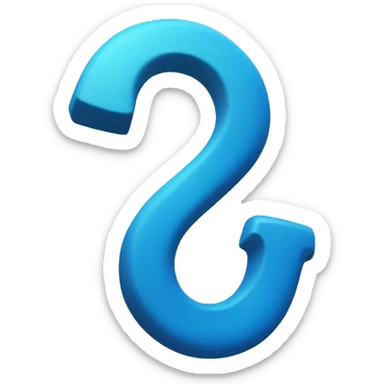 A TikTok blue Hook sticker