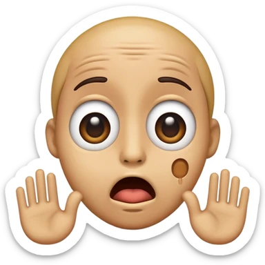 Emoji that looks like he said ohh that makes sense but sarcastically make it more emoji like more surprised sticker