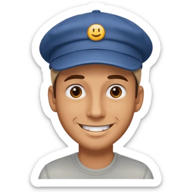 👌😁🧢 Combine these emojis and you get just the head without the body. sticker