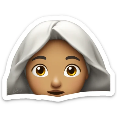 Una niña güera,pelo lacio,durmiendo  sticker