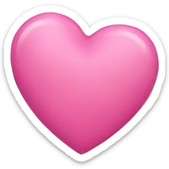 pink heart sticker