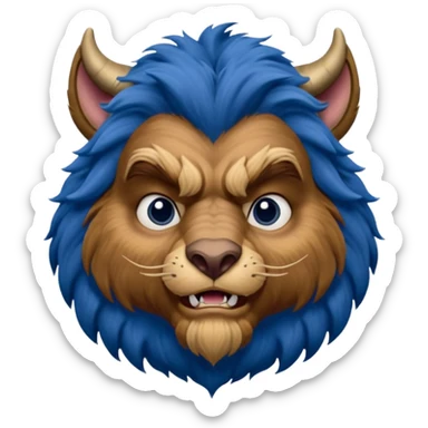 Beast from Beauty and the Beast Movie sticker