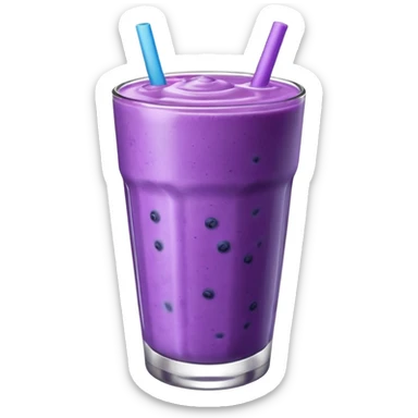 blueberry smoothie sticker