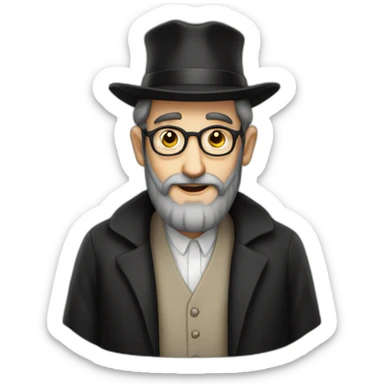 Jewish rabbi sticker