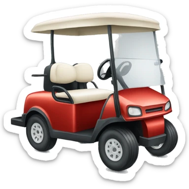 Old red hair lady golf cart sticker