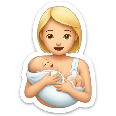 Baby breastfeeding sticker