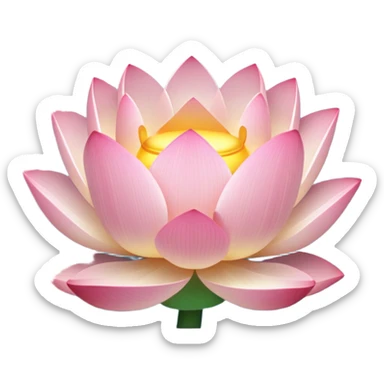 lotos emoji, a slight glow
acceptable сolors: #7da2d1 #F4EDE2 #AFC9E8 sticker