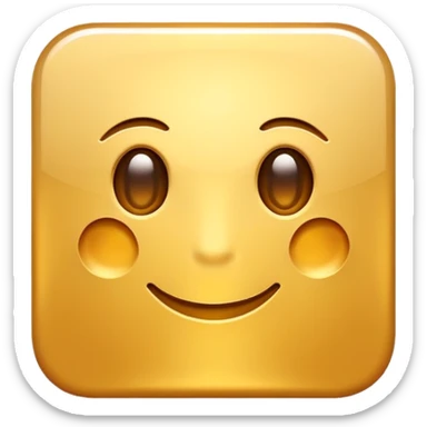 A golden square with a slight gradient sticker