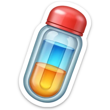 a capsule medicine sticker