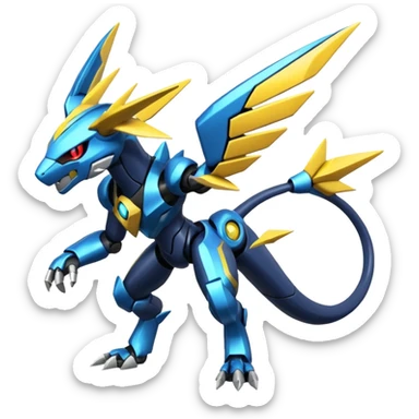 Vikavolt-Zeraora-Genesect-Miraidon-fusion, full body sticker
