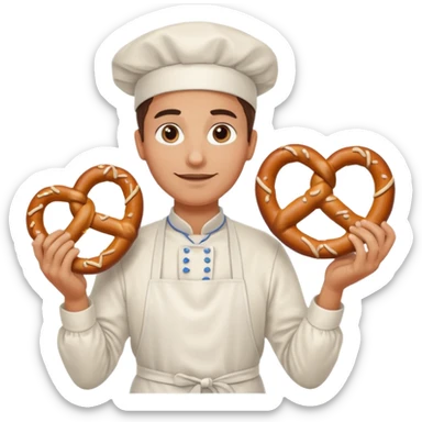 pretzel seller sticker