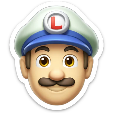 Luigi from nintendo sticker