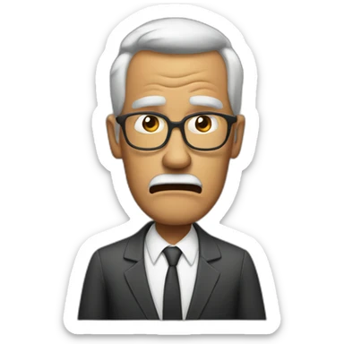 angry high school principal sticker