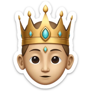 monk crown object icon, simple spiritual headpiece, wooden or bronze texture, minimal sacred design, subtle mystical aura, 3D cartoon style, mobile game icon style, centered, clean background, no text, no watermark
 sticker