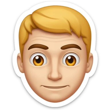 sneaky guy looking suspicious sticker