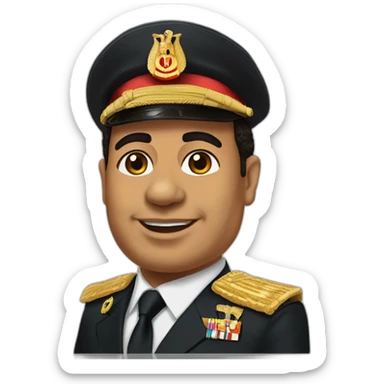 Egypt president Abdelfattah Sisi sticker