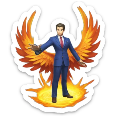 phoenix wright objection pose sticker