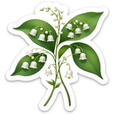 lily of the velly sticker