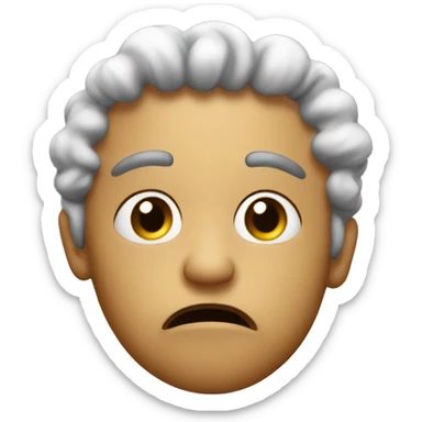 Emoji blowing because can’t have what I want sticker